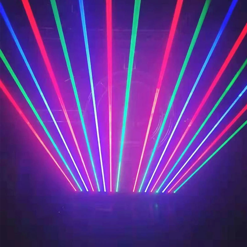 SUNART 8 Eyes RGB Stage Effect Laser Bar Beam Lighting for DJ Disco Party Wedding Moving Head Projector Wash Spot DMX Control